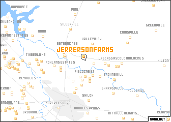 map of Jerrerson Farms