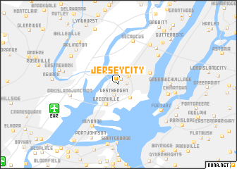 map of Jersey City