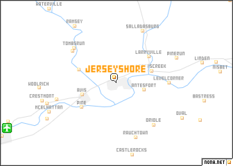 map of Jersey Shore