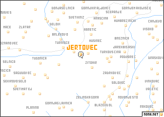 map of Jertovec