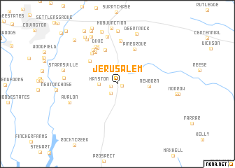 map of Jerusalem