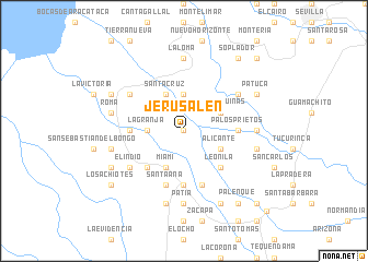 map of Jerusalén