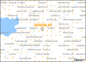 map of Jerusalén