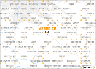 map of Jesenice