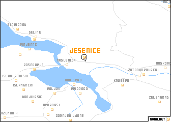 map of Jesenice