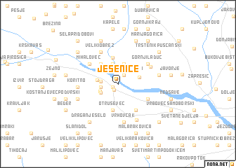 map of Jesenice