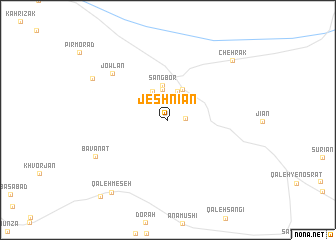 map of Jeshnīān