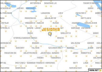 map of Jesionka