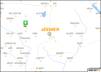 map of Jessheim