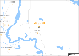 map of Jessup