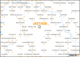 map of Jestřebí