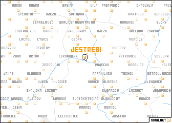 map of Jestřebí