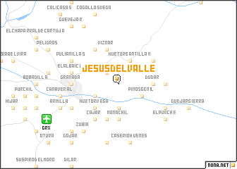 map of Jesús del Valle