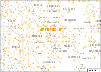 map of Jethewāla