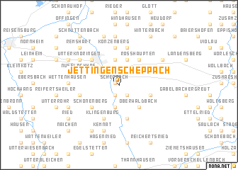 map of Jettingen-Scheppach