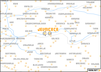 map of Jevnica