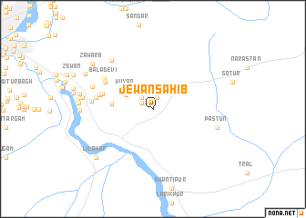 map of Jewan Sāhib