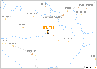 map of Jewell