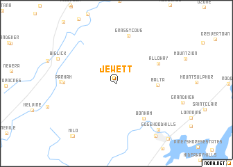 map of Jewett