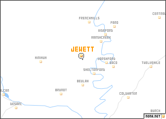 map of Jewett