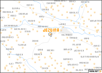 map of Jezdina