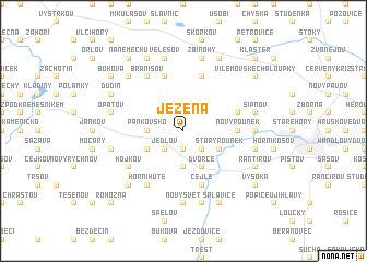map of Ježená