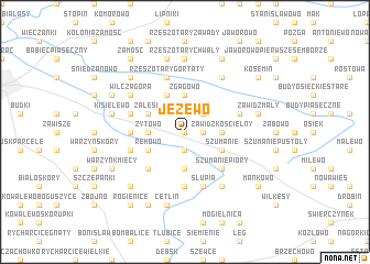 map of Jeżewo