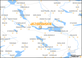 map of Jeziorowskie