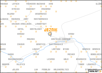 map of Ježník