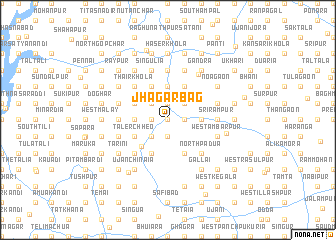 map of Jhagarbāg