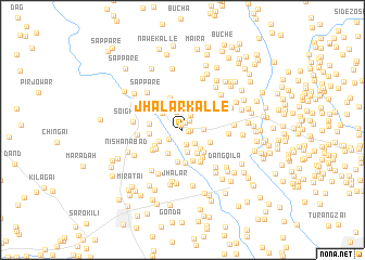 map of Jhalār Kalle