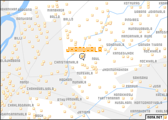 map of Jhandwāla