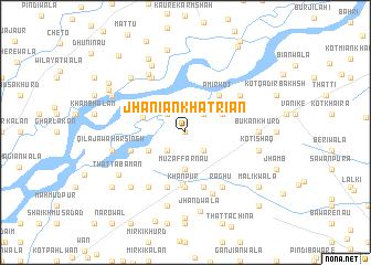 map of Jhaniān Khatriān