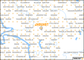 map of Jhāuhāt