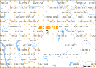 map of Jhāukhola