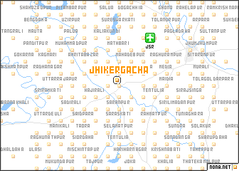 map of Jhikergacha