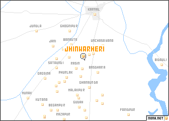map of Jhīnwarheri