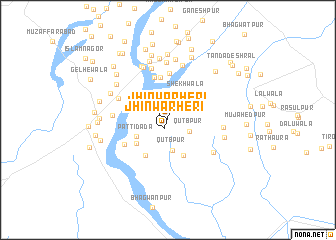 map of Jhīnwarheri
