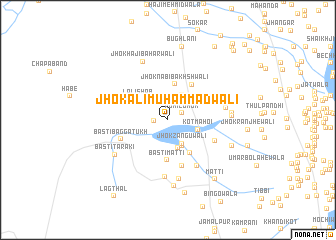 map of Jhok Ali Muhammadwāli