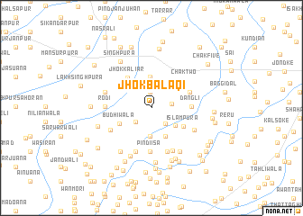 map of Jhok Balāqi