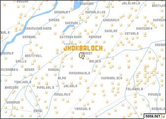 map of Jhok Baloch