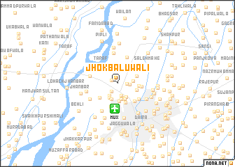 map of Jhok Baluwāli