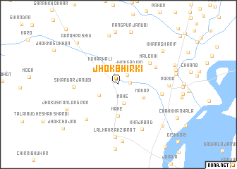 map of Jhok Bhirki