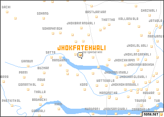 map of Jhok Fatehwāli