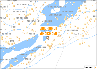 map of Jhok Hāji