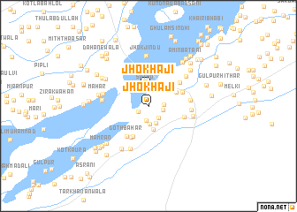 map of Jhok Hāji