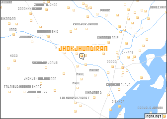 map of Jhok Jhundirān