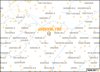 map of Jhok Kalyār