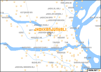 map of Jhok Kānjūnwāli