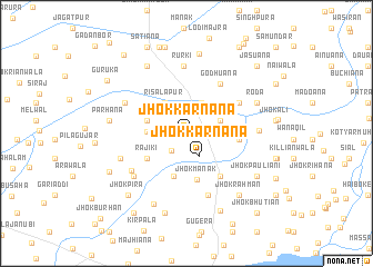 map of Jhok Kārnāna